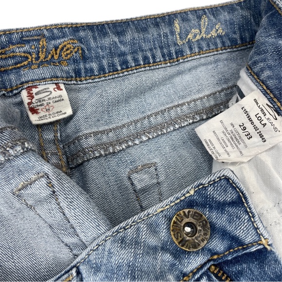 Silver Jeans Lola Bootcut Distressed Sz 29x33 - Picture 4 of 12